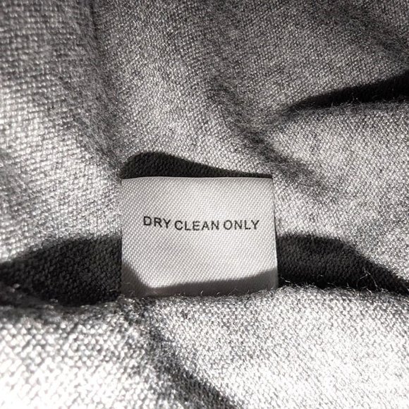 Central Park West Light Grey Fringe Crossover Cardi Cardigan Sweater Women sz M - Picture 7 of 7